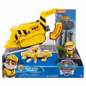 SET DE JOACA SPIN MASTER PAW PATROL VEHICUL FLIP AND FLY RUBBLE - Img 2