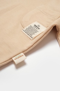 Set hanorac cu gluga si pantaloni, Two thread, 100%bumbac organic - Stone, BabyCosy