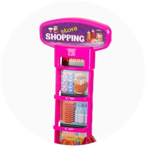 Set jucarie Chipolino Supermarket 78 cm cu lumini, sunete si 76 accesorii - Img 11