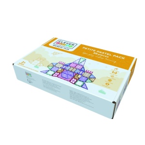 Set magnetic de construit Pastel 36 piese, Cleverclixx - Img 2