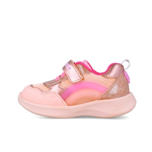 Sneakers cu leduri si curcubeu Garvalin 252801, roz