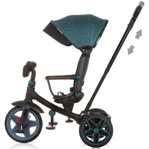 Tricicleta cu copertina si sezut reversibil Chipolino Derby teal - Img 2