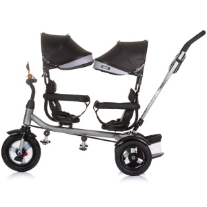 Tricicleta gemeni Chipolino 2Play obsidian silver - Img 4