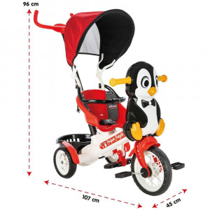 Tricicleta Pilsan Penguin cu maner si copertina - Img 2