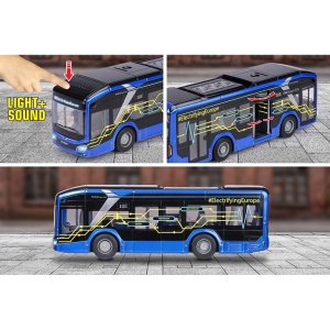 Autobuz Majorette MAN Lion's City 10 E 22,5 cm cu lumini si sunete - Img 5