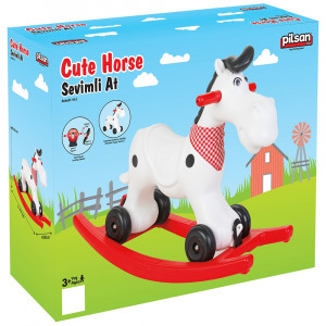 Balansoar pentru copii Pilsan Cute Horse white - Img 2