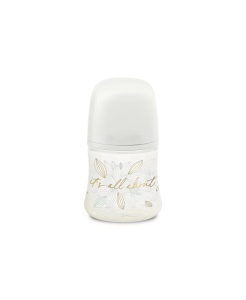 Biberon 150 ml tetină fiziologică SX Pro cu debit lent Gri Gold Premium - Img 1