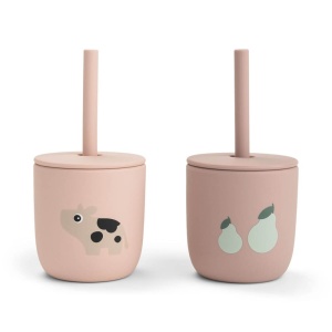 Cana cu pai Done by Deer silicon set 2 buc Tiny Farm Powder
