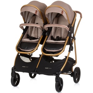 Carucior gemeni Chipolino Duo Smart 3 in 1 golden beige - Img 7