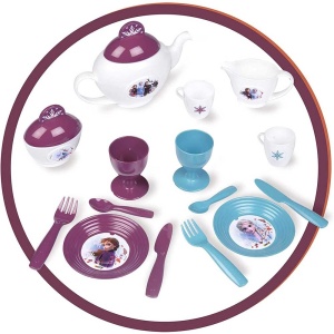 Carucior servire ceai Smoby Frozen 2 XL cu 17 accesorii - Img 2