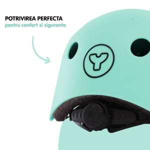 Casca protectie Yvolution 44-52 cm Green - Img 3