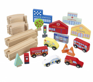 Circuit cu vehicule utilitare, Orange Tree Toys - Img 3
