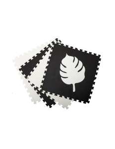 Covoras de joaca puzzle 120x120 cm Momi, Feli - Black - Img 2