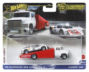 HOT WHEELS TRANSPORTATOR CARRY ON CU MASINUTA PORSCHE CARRERA 906 SCARA 1:64