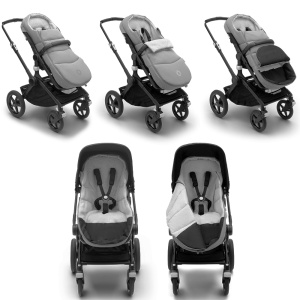 Husa de picioare universala carucior Bugaboo Midnight Black - Img 3