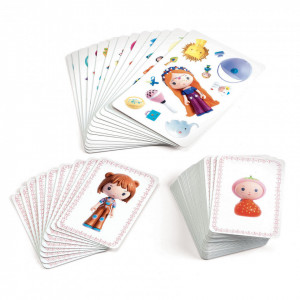 Joc de carti Djeco Mini Meli-Melo, printesele Tinyly