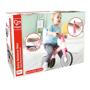 Jucarie - Bicicleta de echilibru, roz deschis - Img 4