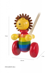 Jucarie de impins leu, Orange Tree Toys - Img 3