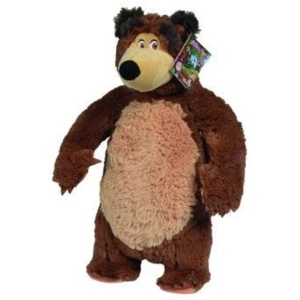 Jucarie de plus Simba Masha and the Bear, Bean Bag Bear 40 cm - Img 2