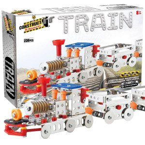 Kit STEM Locomotiva cu aburi și doua vagoane, nivel intermediar - Img 3