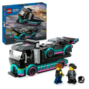 LEGO CITY MASINA DE CURSE SI CAMION TRANSPORTATOR DE MASINI 60406