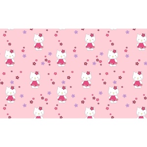 Lenjerie patut Hubners Kitty Floricele 4 piese roz - Img 2