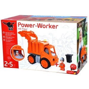 Masina de gunoi Big Power Worker Garbage Truck cu figurina - Img 6