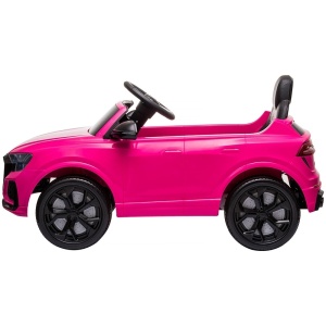 Masinuta electrica Chipolino Audi RS Q8 cu scaun din piele si roti EVA pink - Img 6