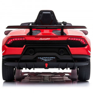 Masinuta electrica Chipolino Lamborghini Huracan red cu scaun din piele si roti EVA - Img 5