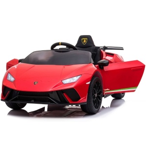 Masinuta electrica Chipolino Lamborghini Huracan red cu scaun din piele si roti EVA - Img 9