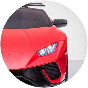 Masinuta electrica Chipolino Lamborghini Huracan red cu scaun din piele si roti EVA - Img 19