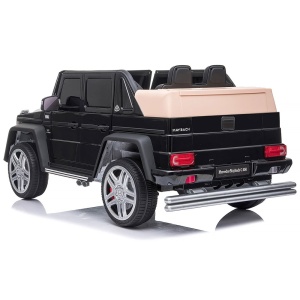 Masinuta electrica Chipolino SUV Mercedes Maybach G650 black cu scaun din piele si roti EVA - Img 4
