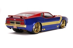 MASINUTA METALICA CAPTAIN MARVEL 1973 FORD MUSTANG MACH 1 SCARA 1 LA 24 - Img 6