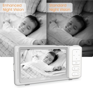 Monitor Video Bebelusi Portabil Chillax Giraffe DM688 Pro Max, Full HD 1080p, Ecran 5 inchi, Camera Wireless cu Acumulator si Clema, Wi-Fi Dual-Mode - Img 7