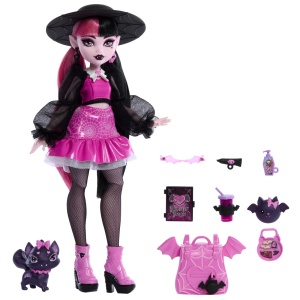 MONSTER HIGH PAPUSA DRACULAURA SI ANIMALUTUL COUNT FABULOUS - Img 2