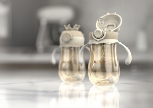 Neno Mio 2 Sticlă pentru copii cu pai - Img 2