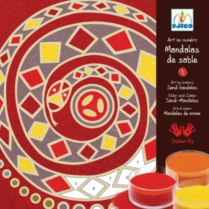 Nisip colorat Djeco Mandala continente