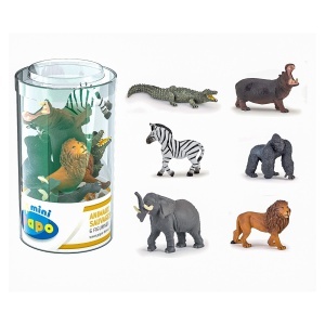 PAPO FIGURINA SET 6 MINI ANIMALE SALBATICE - Img 2