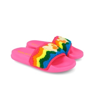 Papuci roz multicolori pentru copii, Agatha Ruiz de la Prada