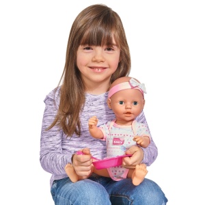 Papusa Simba New Born Baby 38 cm Bebe cu olita si accesorii - Img 6