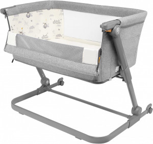 Patut 3 in 1 co-sleeping Skiddou Natt, Normandic Dream, Gri deschis