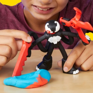 PLAY DOH SPIDERMAN SET 2 FIGURINE BATALIE CU LANSATOR SI SULITA - Img 3