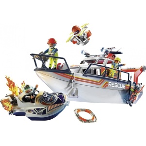 Playmobil - Ambarcatiune De Salvare Cu Personal - Img 4
