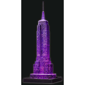 Puzzle 3D Empire State Building - Lumineaza Noaptea, 216 Piese - Img 3