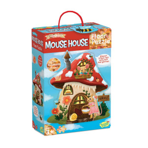 Puzzle de podea in forma de ciupercuta, Casuta soriceilor, Mouse House Floor Puzzle - Img 1