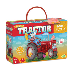 Puzzle de podea in forma de tractor, Shiny Tractor Floor Puzzle - Img 1