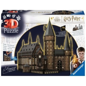Ravensburger - Puzzle 3d Cu Led Harry Potter Sala Principala 540 Piese - Img 2
