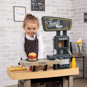Restaurant pentru copii Smoby Food Corner negru - Img 12