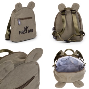 Rucsac pentru copii Childhome My First Bag Kaki - Img 4