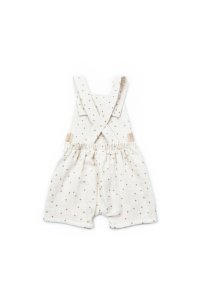 Salopeta cu palariuta TeddyBear, BabyCosy, 100% bumbac organic